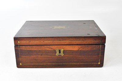 Lot 509 - A late 19th/early 20th century brass inlaid...
