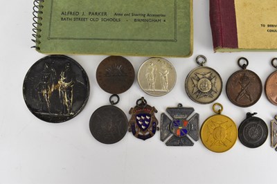 Lot 653 - RIFLE ASSOCIATION; shooting medals and prize...