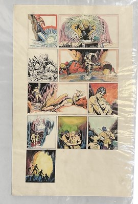 Lot 144 - ATTRIBUTED TO BURNE HOGARTH; ink and wash...