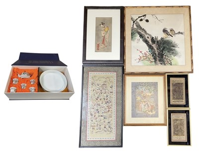 Lot 394 - A modern cased Chinese five setting tea...