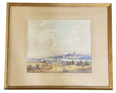 Lot 182 - GODWIN BENNETT (1888-1950); watercolour, 'View...