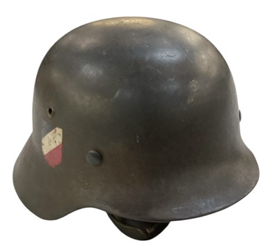Lot 260 - A German WWII Luftwaffe M35 double decal...