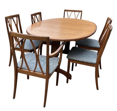 Lot 13 - G PLAN; a teak mid century oval extending...