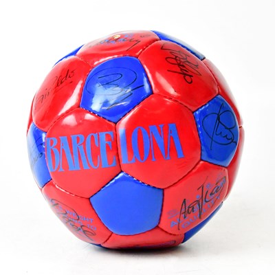 Lot 552 - FC BARCELONA; a c.1999 size 5 all seasons ball,...