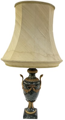 Lot 75 - A late 19th/early 20th century green marble...