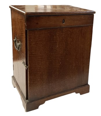 Lot 221 - An early 20th century stained pine double...