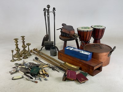 Lot 34 - A group of collectors' items including silver...