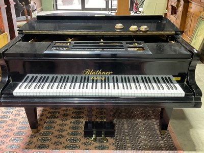 Lot 373 - BLÜTHNER; an ebonised grand piano, numbered...