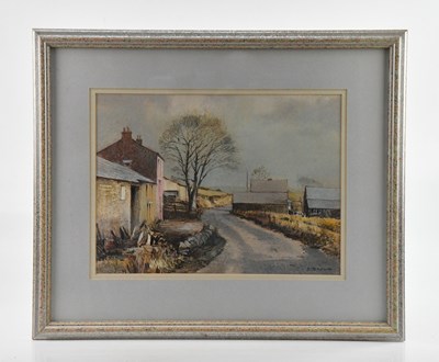 Lot 94 - TOM BROWN (1933-2017); pastel, rural landscape,...