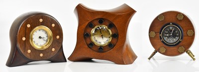 Lot 272 - Three early 20th century mantel clocks, all...