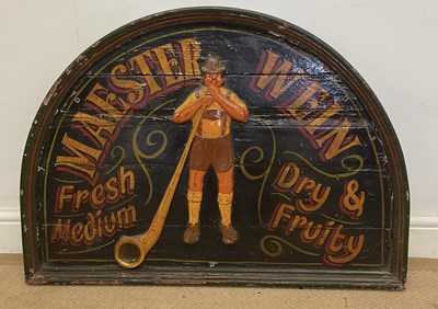 Lot 44 - An Austrian three dimensional pub sign, height...