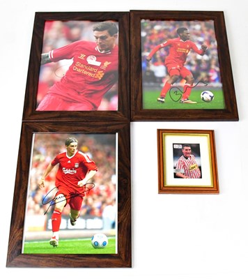 Lot 519 - LIVERPOOL FOOTBALL CLUB; three signed...