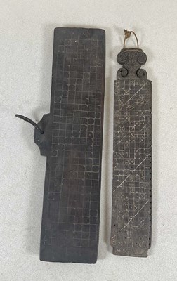 Lot 4 - Two unusual 19th century Indonesian wooden...