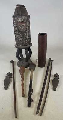 Lot 3 - An unusual 19th century root wood club with...