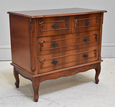 Lot 1065 - A reproduction chest of two short over two...