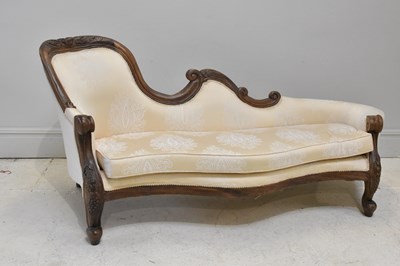 Lot 1216 - A 19th century mahogany framed upholstered...