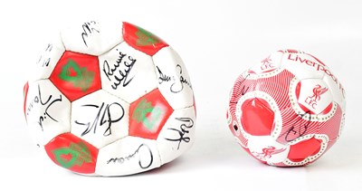 Lot 516 - LIVERPOOL FOOTBALL CLUB; a size 5 multi-signed...
