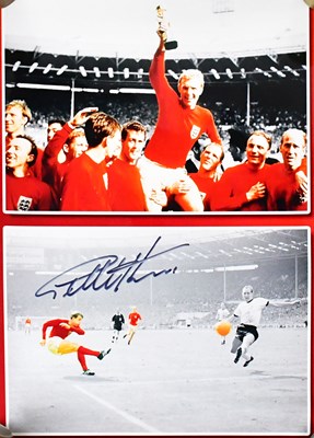Lot 549 - ENGLAND 1966; a double photograph montage of...