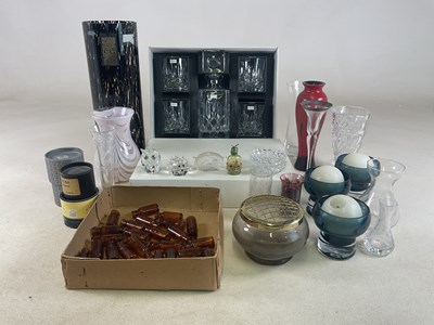 Lot 228 - ROYAL DOULTON; a boxed decanter and four...