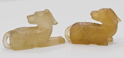Lot 60 - Two very similar Chinese carvings, each...
