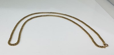 Lot 752 - A 9ct yellow gold chain, length 68cm, approx...