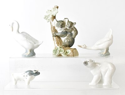 Lot 211B - LLADRÓ; two figures, comprising 'Koala Love'...