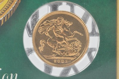 Lot 581 - An Elizabeth II full sovereign, 2001.