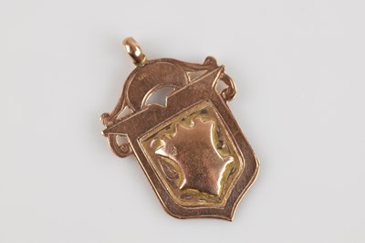 Lot 1467 - A 9ct yellow gold medal for Onchan AFC...
