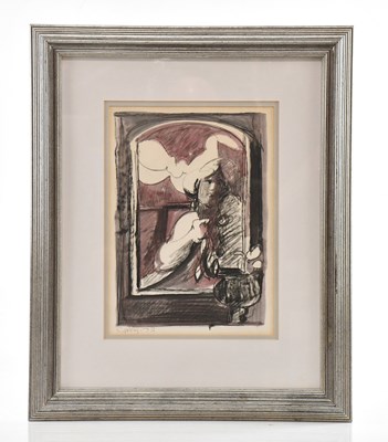 Lot 23 - GEOEFFREY KEY (born 1941); pencil and wash,...