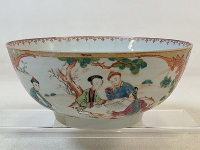 Lot 45 - A large Chinese Famille Rose punch bowl,...