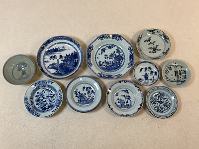 Lot 32 - A group of 18th and 19th century Chinese blue...