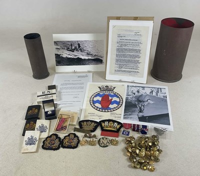 Lot 73 - NAVAL INTEREST, HMS ULSTER; a letter from the...