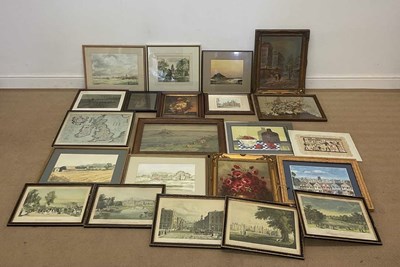 Lot 289 - A quantity of pictures and prints, including...