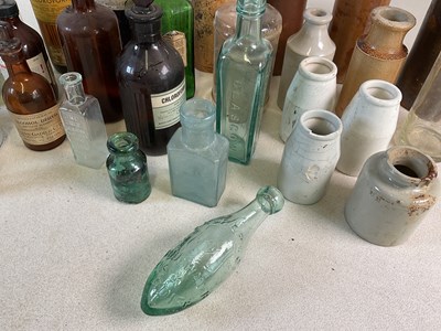 Lot 64 - A quantity of glass and stoneware...