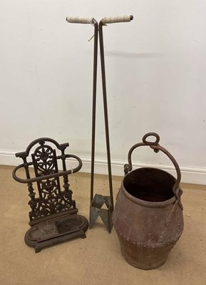 Lot 368 - Three items of metal ware, comprising a potato...