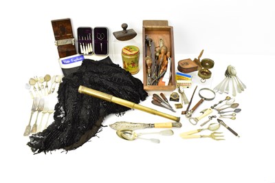 Lot 263 - Various collectibles including a brass...