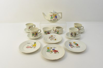 Lot 155 - A children's fifteen-piece four-setting tea...