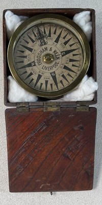 Lot 38 - FRODSHAM & KEEN; a 19th mahogany cased brass...