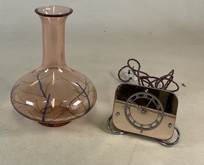 Lot 322 - SMITHS; an electronic table clock, together...