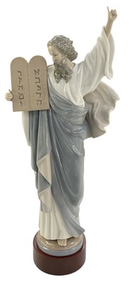 Lot 353 - LLADRÓ; a large porcelain figure of Moses...