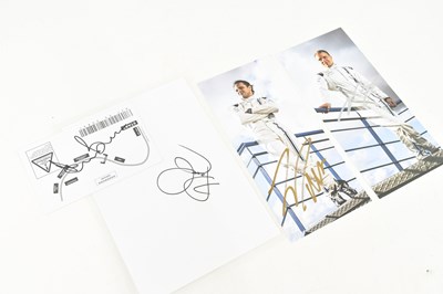 Lot 1506 - Four motor racing autographs comprising Nigel...