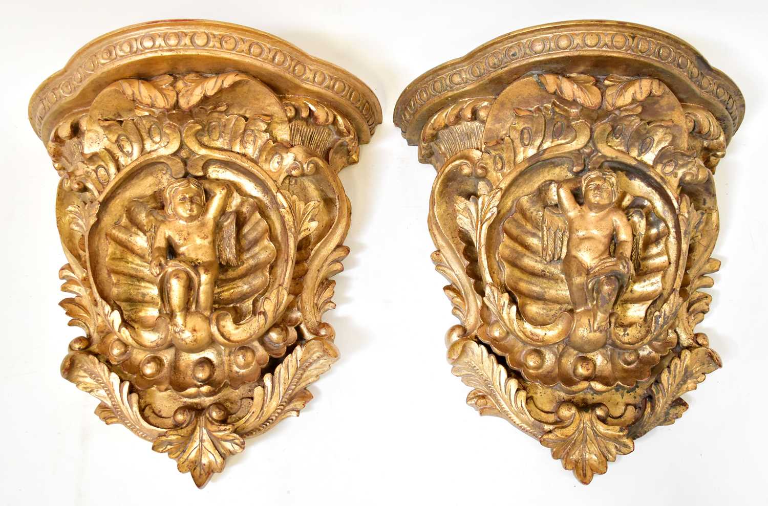 Lot 4 - A pair of circa 1900 Italian Baroque revival...