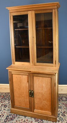 Lot 2870 - An early 20th century laboratory type bookcase,...