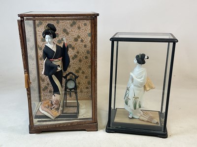 Lot 81 - Two 20th century Japanese figures in...