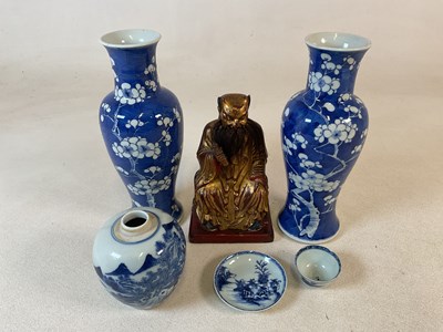 Lot 46 - A near pair of late 19th century Chinese blue...