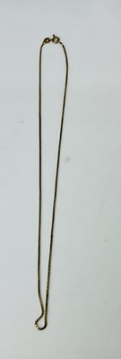 Lot 766 - A 14ct yellow gold chain, length 39cm, approx...
