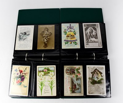 Lot 763 - Four postcard albums containing early/mid-20th...