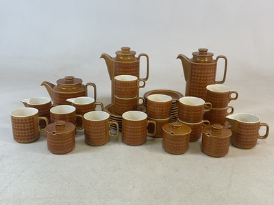Lot 419 - HORNSEA POTTERY; a quantity of 'Saffron'...