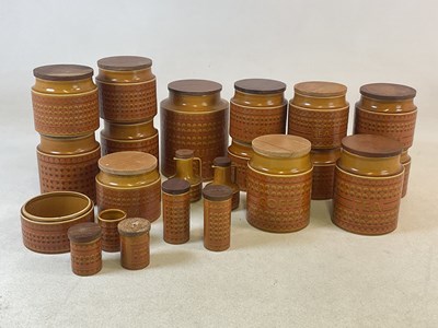 Lot 398 - HORNSEA POTTERY; a group of 'Saffron' pattern...