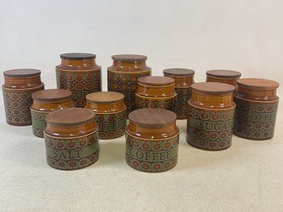 Lot 402 - HORNSEA POTTERY; a group of 'Brontë' pattern...